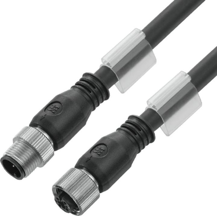 Actual product image Weidmüller 1964710200 Sensor/actuator data connector assembled M12 plug straight (20 m)