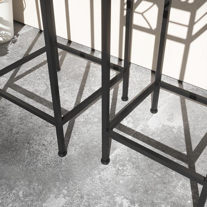 Actual product image Outsunny Flower stand set with wicker shelf