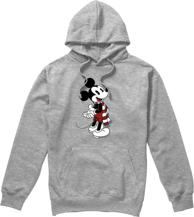 Immagine prodotto Disney Felpa con Cappuccio Natale Topolino Sciarpa Uomo (S)