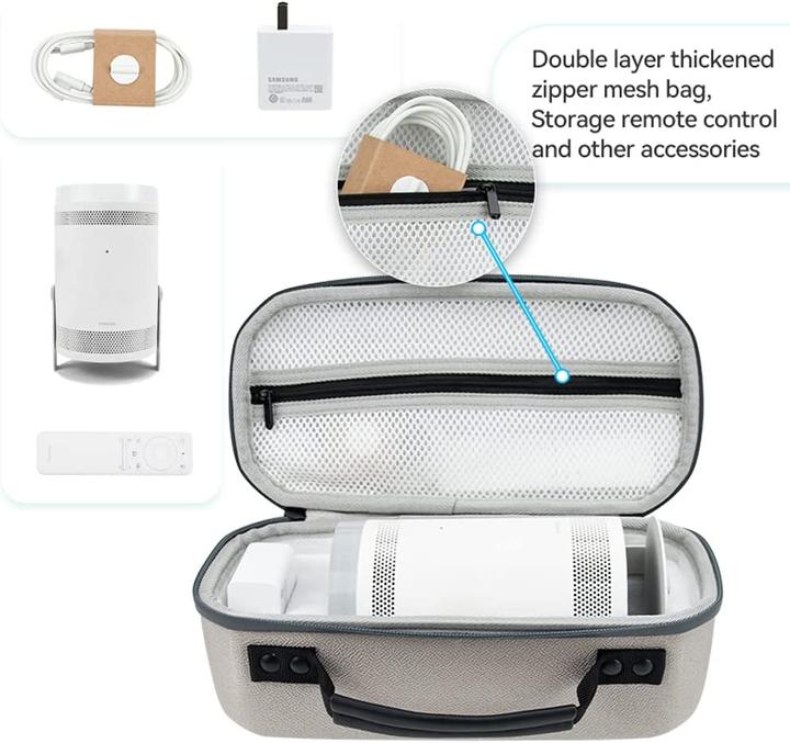 Actual product image Growalleter Carrying Case for Samsung The Freestyle Projector (Carrier bag)