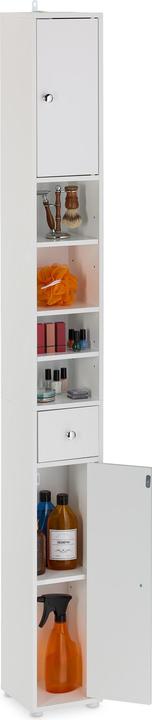 Relaxdays Bathroom storage (20 x 20 x 180 cm)