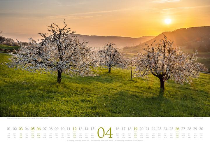 Produktbild Harmonie Kalender 2026 (45 x 33 cm, Harter Einband, Deutsch, Französisch, Englisch)