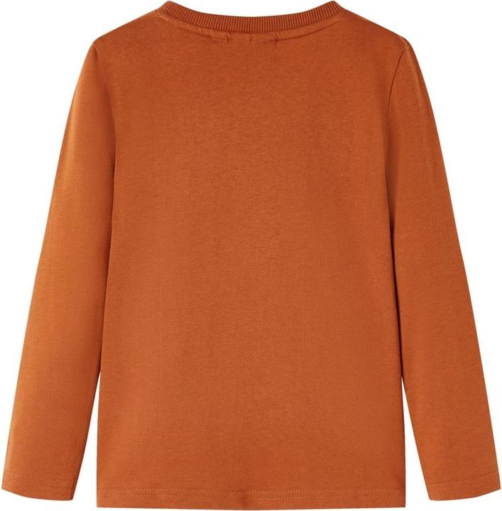 Immagine prodotto VidaXL Camicia da bambino a maniche lunghe arancione scuro 116,Materiale: 100 (116)