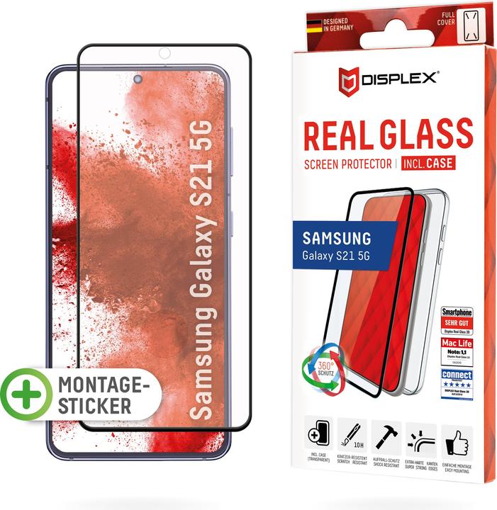 Displex Real Glass, Full Cover Panzerglas (1 Stück)