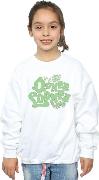 Actual product image Willy Wonka & the Chocolate Factory Girls Oompa Loompa Land Sweatshirt (152, 158)