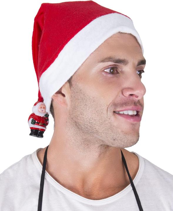 Immagine prodotto Funny Fashion Cappello natalizio con pompon LED di Babbo Natale