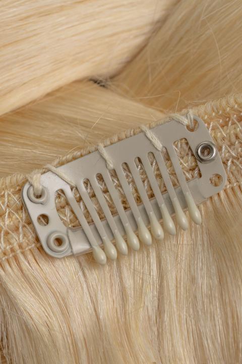 Hair2you Premium Clip in Extensions Platinblond (Platinblond, 46 cm)