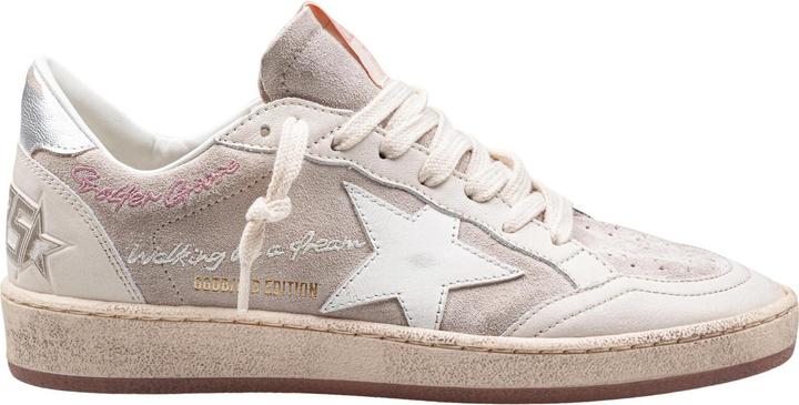 Produktbild Golden Goose ballstar sneakers in suede and leather color beige/white (42)