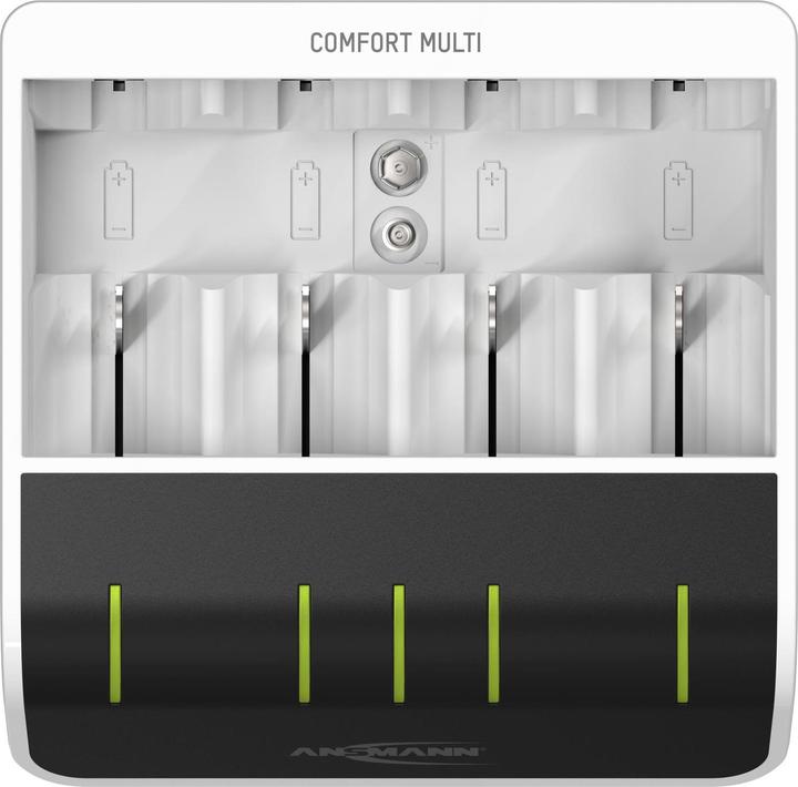Immagine prodotto Ansmann Comfort Multi Charger (1 pz., C, D, AAA, AA, 800 mAh, Caricabatterie senza batteria)