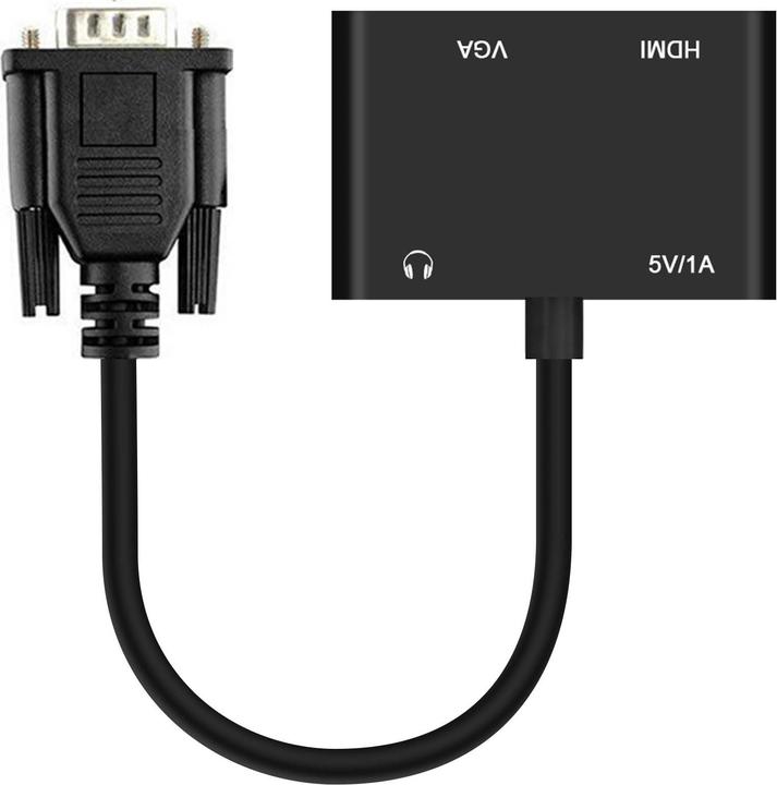 Actual product image Avizar VGA / HDMI + VGA with 3.5mm connector (HDMI, VGA, 2 cm)