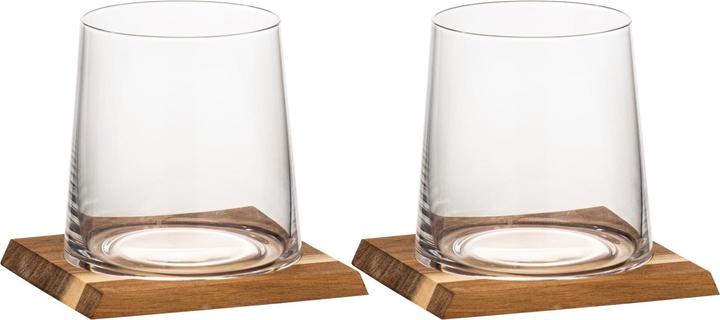 Actual product image Ladelle HARVEY whiskey glass & coaster set 2-pack (1 x, Whisky glass)