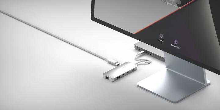 Immagine prodotto LINQ Connects 8in1 8K PRO USB-C Multiport Hub 140W (USB-C, 8 Porti)