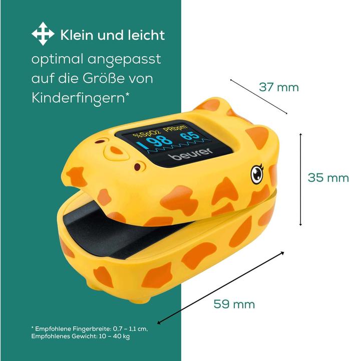 Actual product image Beurer PO 13 Pulse oximeter KIDS