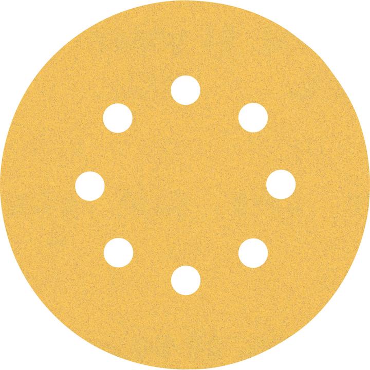 Bosch Professional Zubehör EXPERT C470 Sanding paper with 8 holes for random orbital sanders, 125 mm, G 120, 50 pcs. (120)