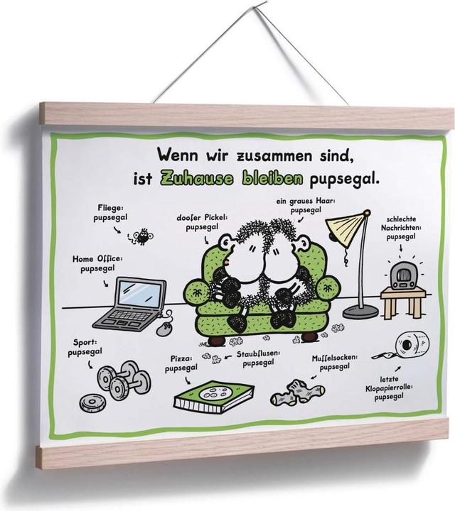Produktbild Sheepworld Zuhause bleiben pupsegal (50 x 40 cm)