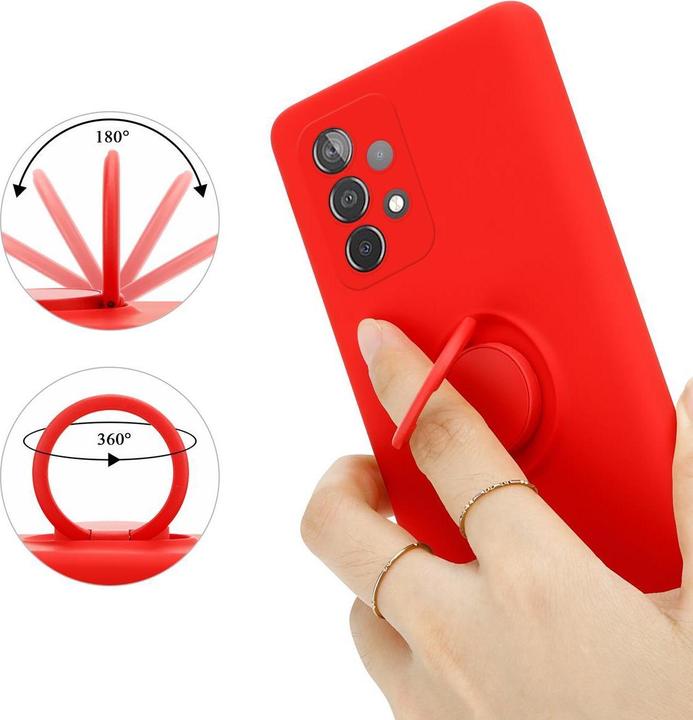 Actual product image Cadorabo TPU Liquid Ring Silicone Case Cover (Samsung Galaxy A52, Samsung Galaxy A52 5G, Samsung Galaxy A52s 5G)