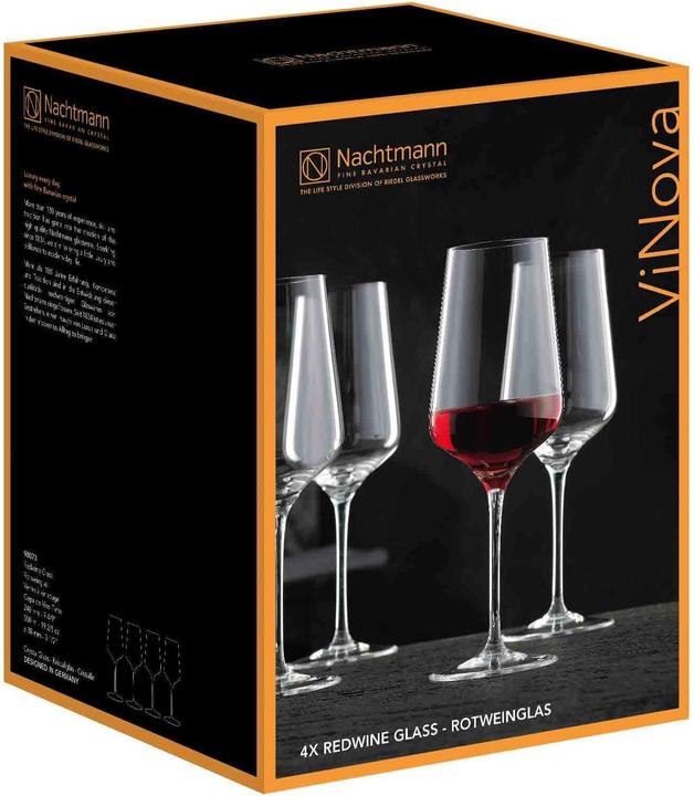 Immagine prodotto Nachtmann ViNova (55 cl, 4 Occhiali, Bicchieri da vino rosso)