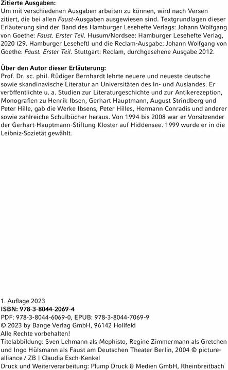 Immagine prodotto Faust I von Johann Wolfgang von Goethe - Textanalyse und Interpretation (Tedesco, Johann Wolfgang di Goethe, Ruediger Bernhardt, 2024)