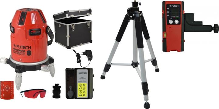 Image du produit Futech Traceur de ligne Récepteur laser - Rouge / Vert - 50m