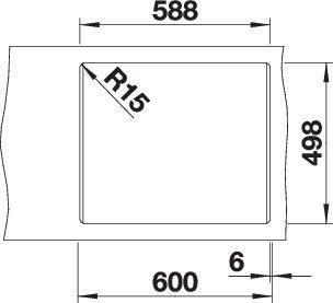 Produktbild Blanco Etagon 6 (Einbauspüle, 60 cm, 51 cm)