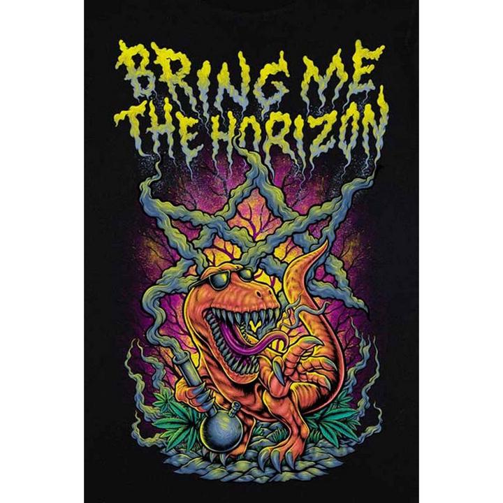 Image du produit Bring Me The Horizon Unisexe Adulte Smoking Dinosaur Cotton T-shirt (S)