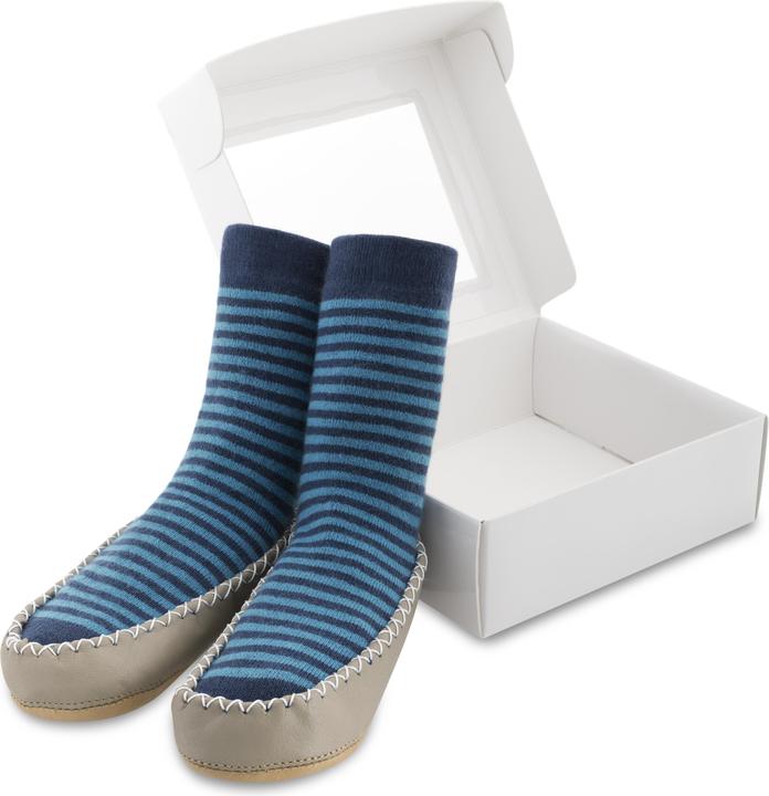 Actual product image Globe Hüttenfinken Stripes Gr. 15-18 Dunkelblau/Hellblau (15, 16, 17, 18)
