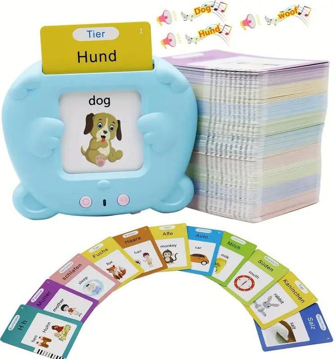 Image du produit Cbx Cartes flash parlantes, 510 mots en allemand et en anglais, jeu éducatif (Anglais, Allemand)