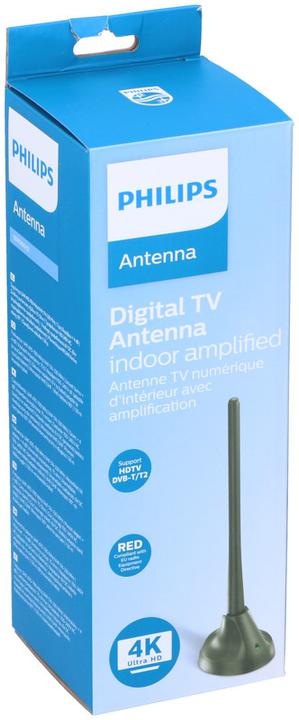 Actual product image Philips Dipole DVB-T indoor rod antenna (Monopole antenna, 18 dB, DVB-T / -T2)