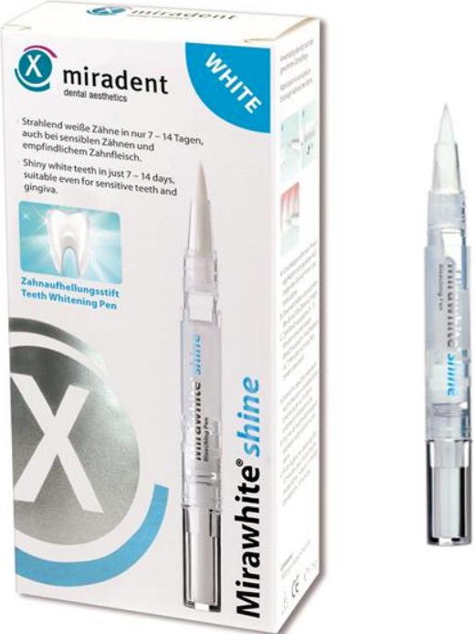 Actual product image Miradent .Mirawhite shine, tooth whitening pencil (1.80 ml, Pen/Pen)