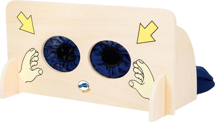 Actual product image small foot Sensory game touch wall (German)