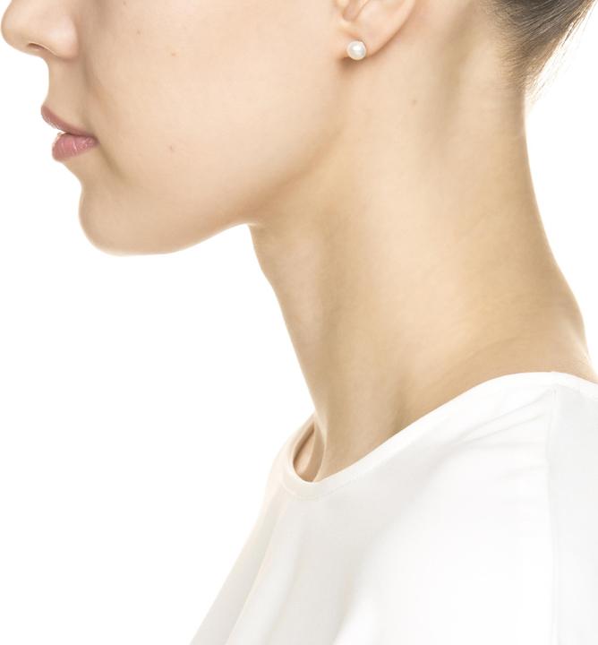 Actual product image Heideman Pearl stud earrings rose 6mm rose gold colored (100% stainless steel)