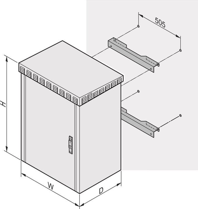 Image du produit Schroff Armoire d'extérieur