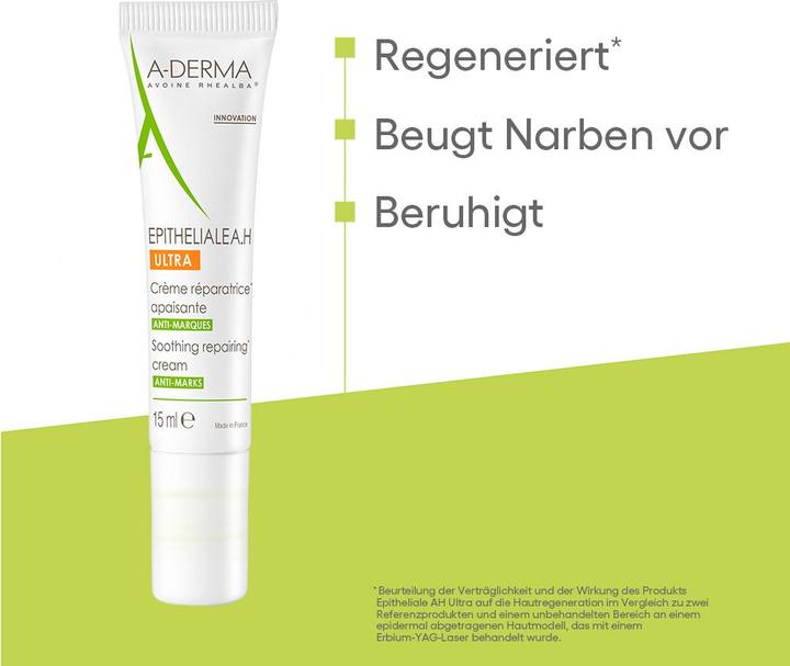 Produktbild A-Derma A derma Epitheliale A h Ultra Cra me Ra c paratrice (Haarwachs, 15 ml)