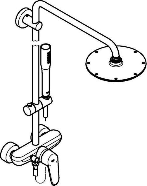 Image du produit Grohe Système de douche EUPHORIA EURODISC C Système 210 m Mitigeur EH chr