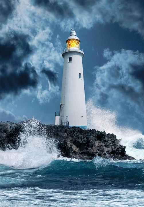 Actual product image Clementoni Puzzle Lighthouse in the Storm 1000 pièces (1000 pieces)