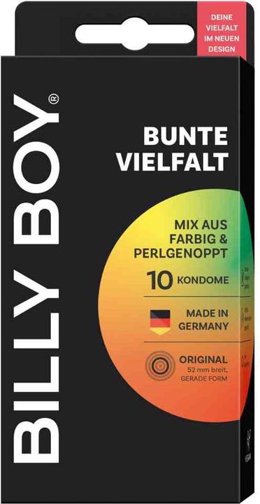Produktbild Billyboy Billy Boy «Sinnliche Vielfalt» 10 gemischte Kondome im gefühlvollen Kondomsortiment (10 Stk.)