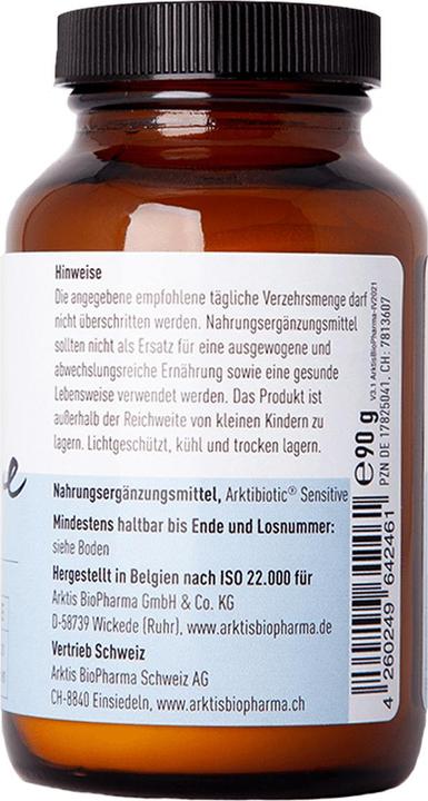 Nährwerte und Zutaten Arktis Arktibiotic Sensitive Plv (1 Stück, Pulver, 260 g)