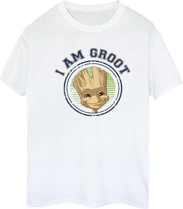Actual product image Guardians of the Galaxy Womens/Ladies Groot Varsity Cotton Boyfriend T-Shirt (3XL)