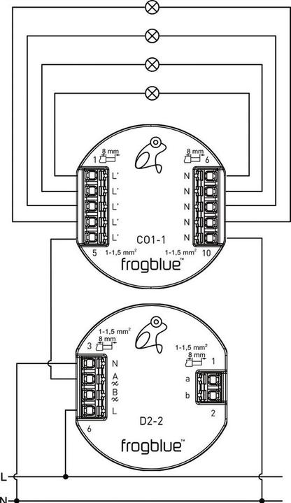 Actual product image Frogblue frogConnect1-1, leakage current discharge