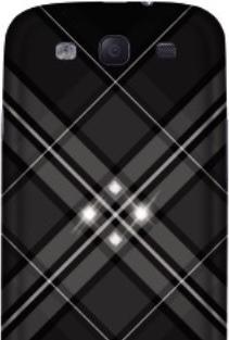 Produktbild White Diamonds Grid Case für Galaxy S III - Schwarz (Samsung Galaxy S3)