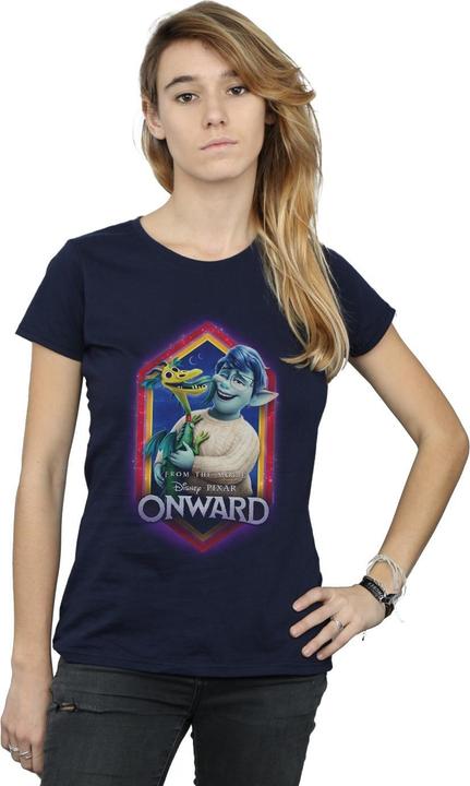 Actual product image Disney Womens/Ladies Onward Laurel And Blazey Crest Cotton T-Shirt (M)