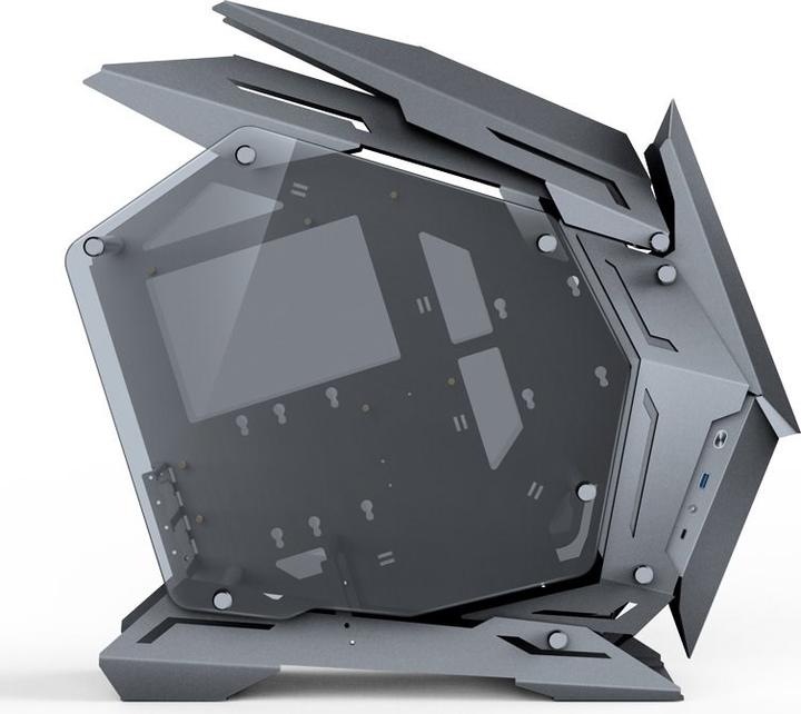 Produktbild Jonsbo MOD3 Mini Micro-ATX Tower Showcase, gehärtetes Glas - grau (mATX, Mini-ITX)