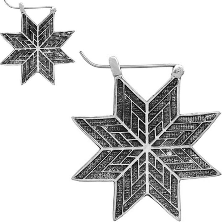 Produktbild Star Piercing Ohrring silber Stern (Messing)