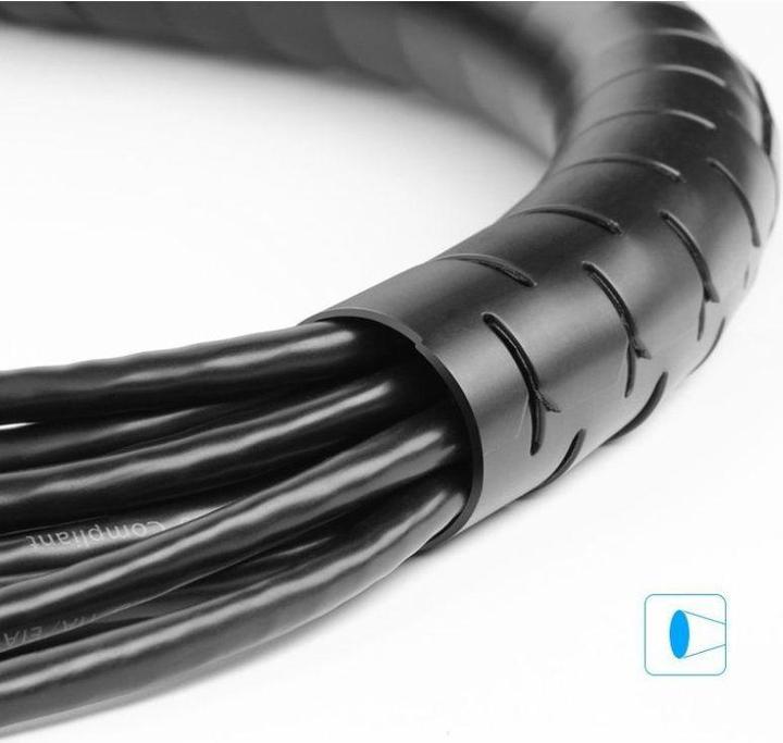 Actual product image Ugreen Flexible cable duct Cable Zipper Management 5m (Cable spiral hose, 500 cm)