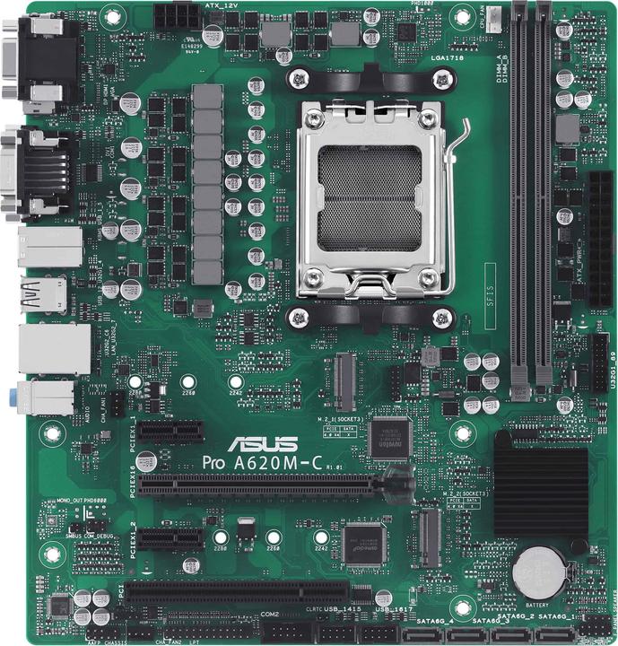 Image du produit ASUS PRO A620M-C-CSM (AM5, AMD A620, mATX)
