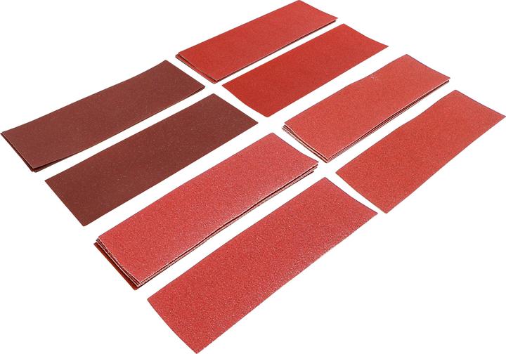 Produktbild BGS Schleifblatt-Satz für Schwingschleifer / Handschleifer 93 x 230 mm K 60 - 180 25-tlg. (K 60, K 180, K 80, K 120)