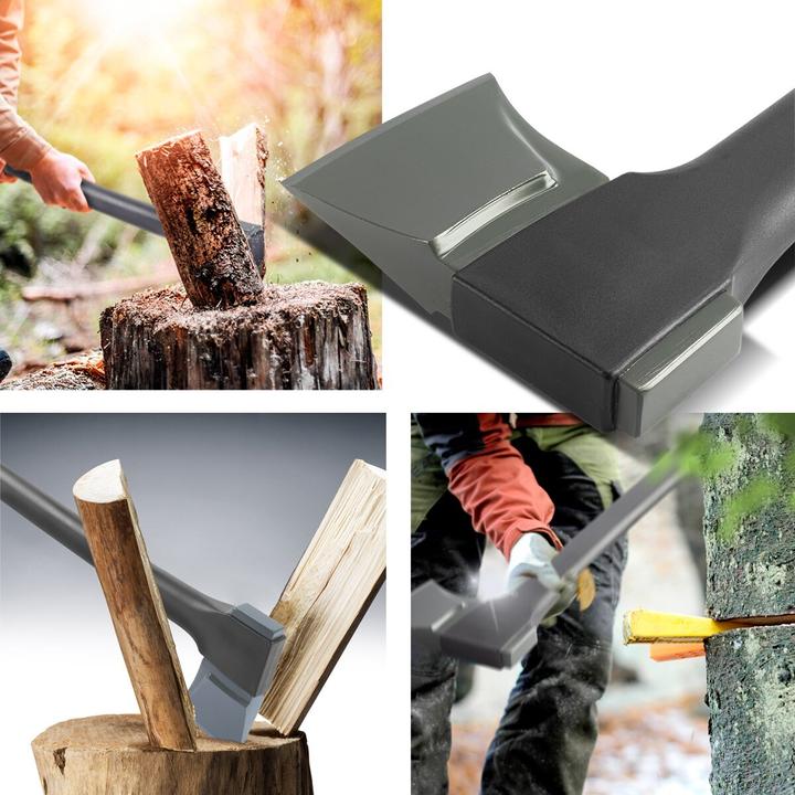 Actual product image Stahlwerk Axe Ca-775 St 775 mm Forestry Axe Made Of Carbon Steel With Fibreglass Handle