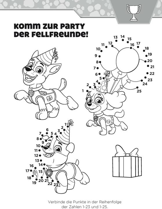 Image du produit Lernen mit der PAW Patrol: Von Punkt zu Punkt. Mein Vorschulbuch (Allemand, Éditions Schwager & Steinlein, 2022)