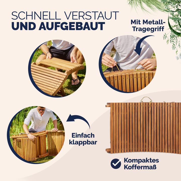 Produktbild Casaria Schwungliege 2er Set (190 cm)