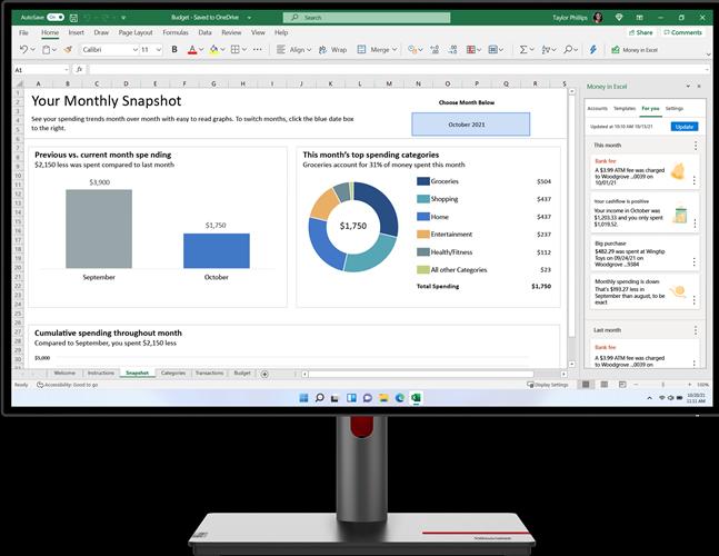 Produktbild Lenovo Think Vision P27q-30 (2560 x 1440 Pixel, 27")